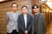 (From the left) Saville, College Head Professor Chan Sun-on and Adam